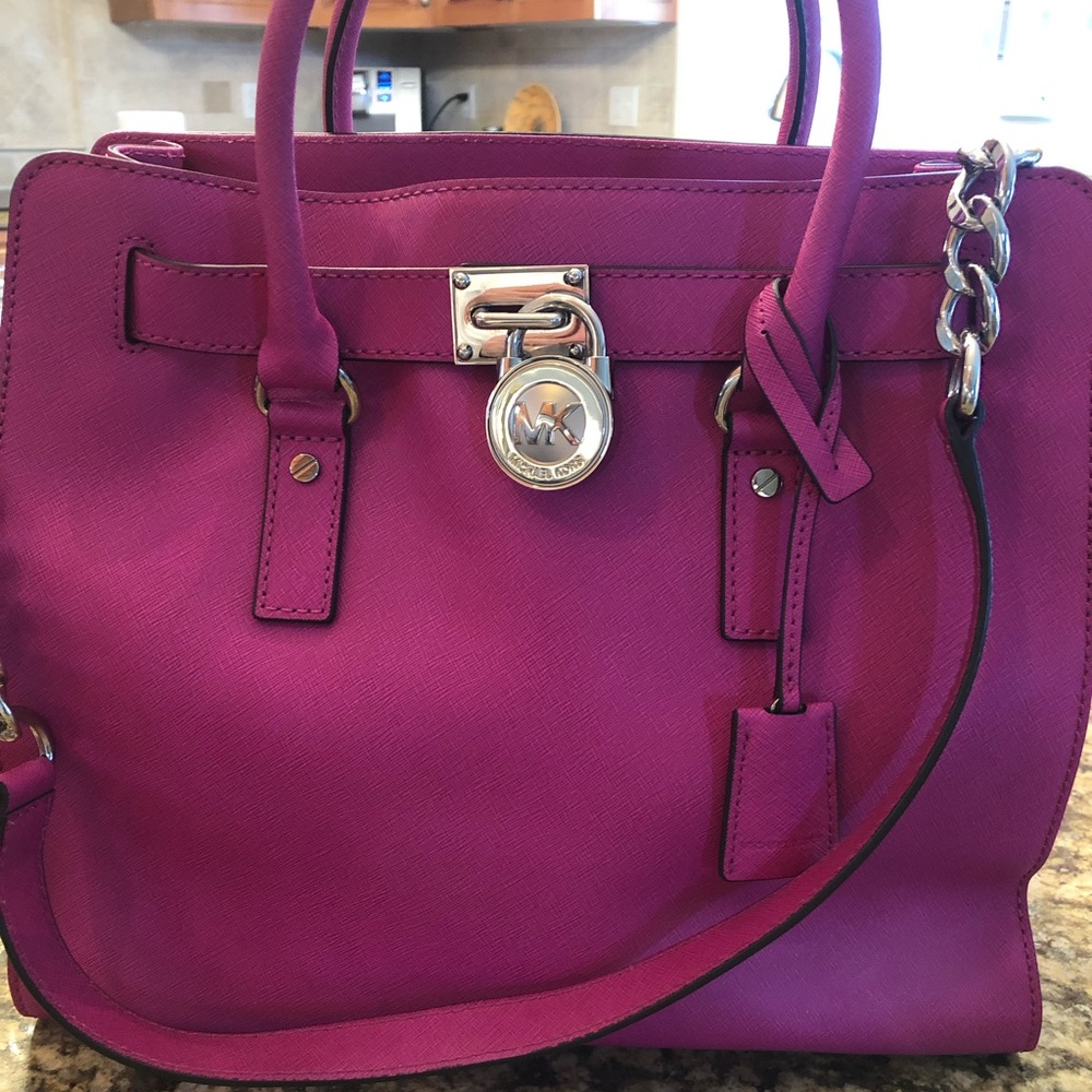 Michael Kors Hamilton Satchel (Pink)
